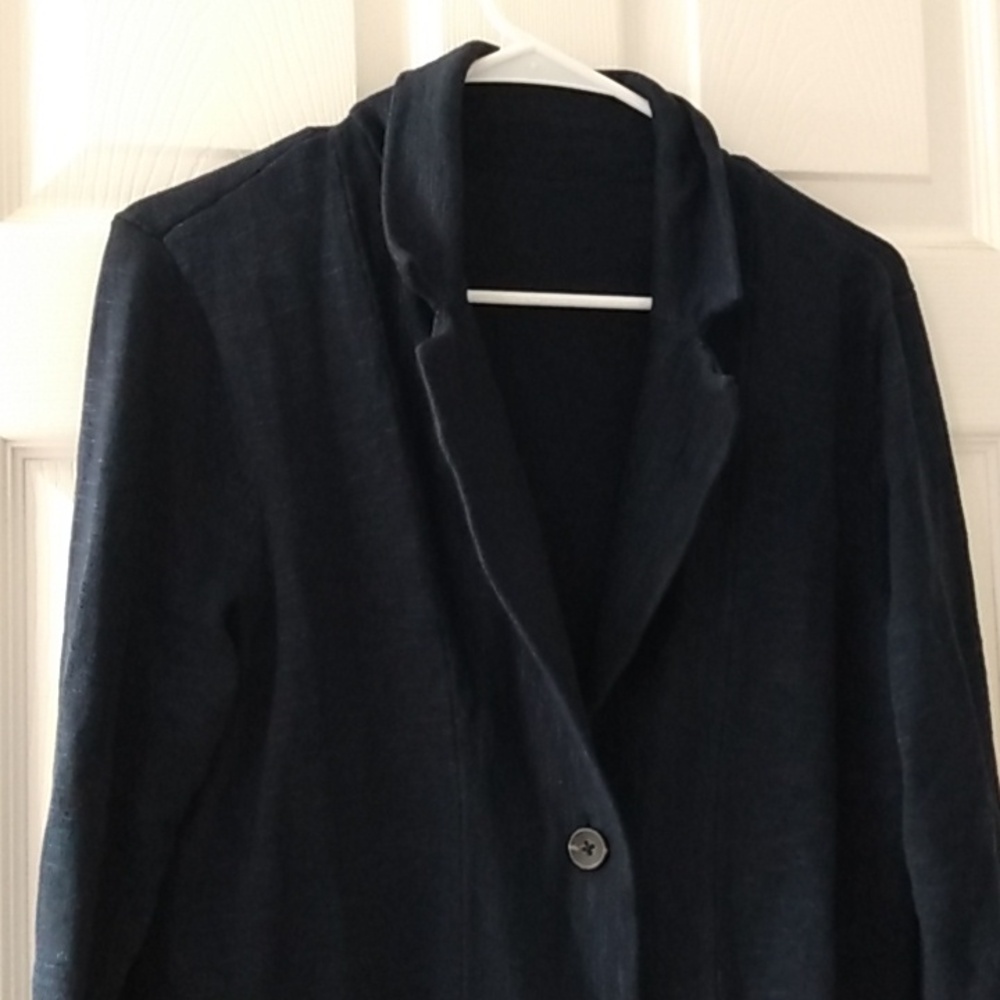 Navy Sweater Blazer